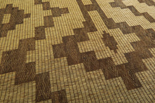 Tuareg mat rug - Handwoven tribal design - 10.2 ft X 16.5 ft