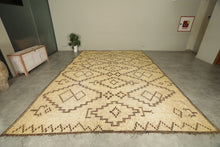 Authentic tuareg mat - Geometric diamond pattern - 8 FT X 15.8 FT