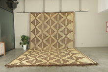 Large tuareg rug – Handwoven 9.7x16.3 ft geometric mat