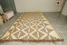 Large tuareg rug – Handwoven 9.7x16.3 ft geometric mat