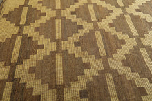 Large tuareg rug – Handwoven 9.7x16.3 ft geometric mat