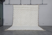 Custom cream wool area rug - Handwoven minimalist design