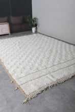 Custom cream wool area rug - Handwoven minimalist design