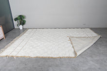 Custom cream wool area rug - Handwoven minimalist design