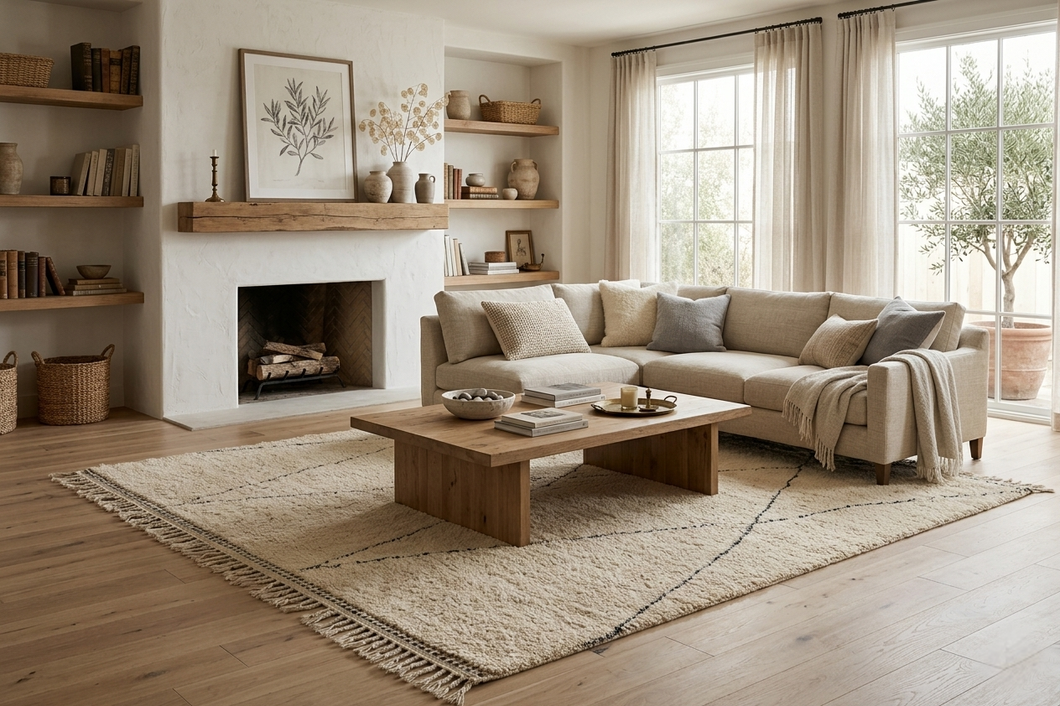 Handmade Moroccan Rug - Geometric Custom Area Rug