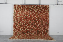 Rust moroccan rug  – Brown beige green shag rug – Custom size