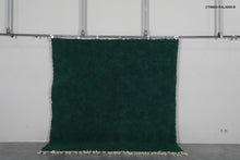 Deep green moroccan rug – Handmade wool berber carpet – Custom size