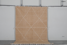 Camel Moroccan rug – Beni Ourain wool rug– Custom size rug
