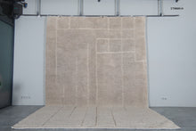 Beige Moroccan rug – Beni Ourain wool rug - Custom rug - Wool rug
