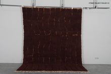 Brun chocolate moroccan rug - Chocolate beni ourain wool rug– Custom size