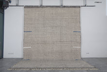 Soft gray moroccan flat woven rug - Handmade wool berber carpet – Custom size rug