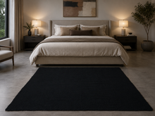 Black Kilim Rug - Kilim Rugs Morocco - Flat Woven Kilim Rug - Custom Size Rug