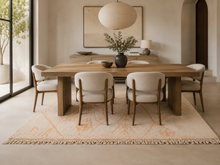 Beni Ourain Rug – Wool Berber Rug - Tan beige rug - custom size rug