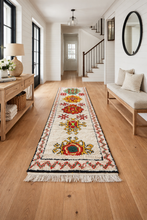 Colorful moroccan runner rug  – Handmade vintage style runner-Custom size rug