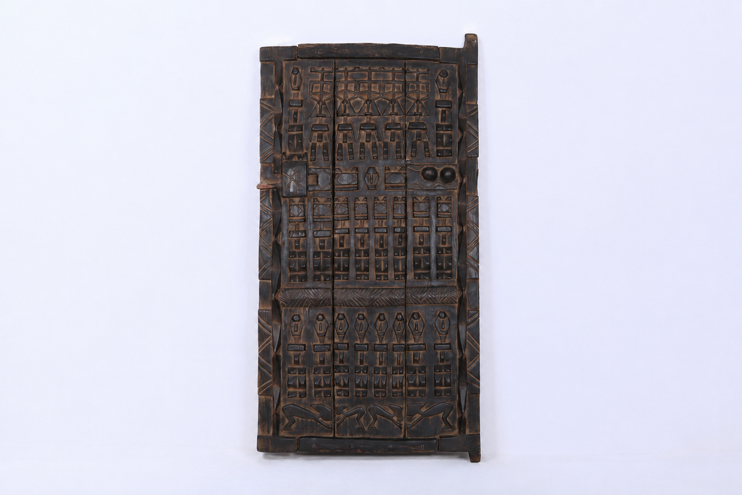 Vintage African wood door 2 ft x 4 ft