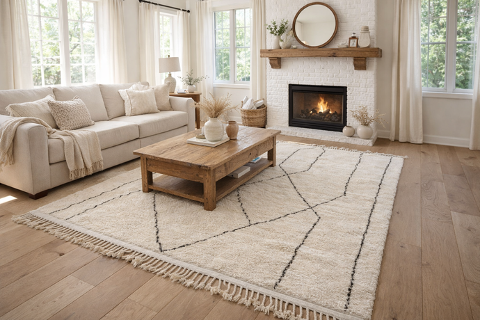 Handmade Moroccan rug - Custom rug -  wool rug
