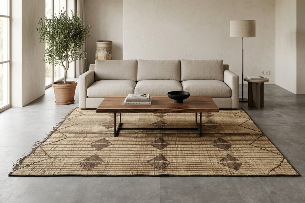 Tuareg Rug - 6x8 Ft | Authentic Handwoven Saharan Elegance