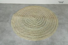 Round Moroccan hassira - 5.1 ft