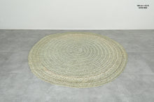 Round Moroccan hassira - 6.2 ft