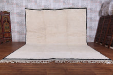 Moroccan Rug Beige With Black Border - Beni Area Rug - Custom Rug
