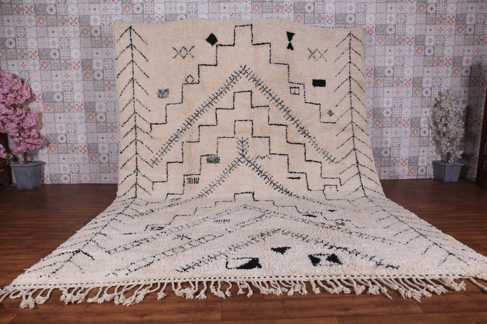 Handmade Moroccan Rug - Custom Wool Carpet | Tribal Geometric Design