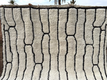 Abstract White Moroccan rug - Beni ourain rug  - Custom size rug - Handmade rug