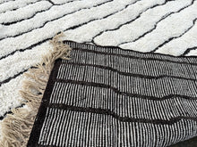 Abstract White Moroccan rug - Beni ourain rug  - Custom size rug - Handmade rug