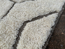 White Moroccan rug - Beni ourain rug Wool - Custom size rug