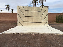 White Moroccan rug - Beni ourain rug Wool - Custom size rug