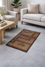 Small Tuareg Rug 1.5 x 2.7 ft - Handwoven Geometric Design