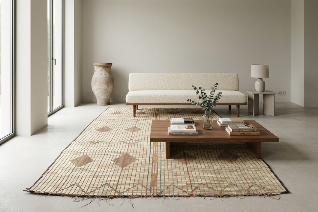 Tuareg Rug 6.3x9.9 ft | Authentic Handwoven Tribal Mat