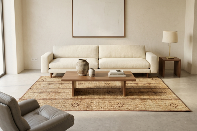 Authentic Tuareg Rug - 5.6 x 8 Feet | Handwoven Cultural Elegance