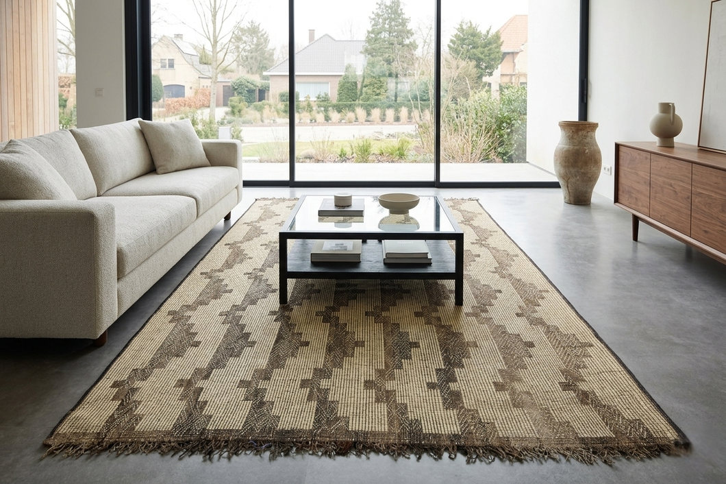 Tuareg Rug 6.7x11.1 ft Handwoven African Mat