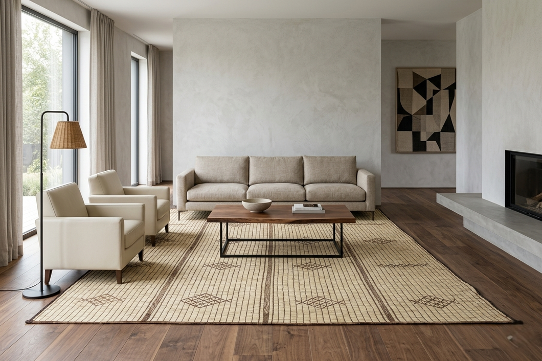 Tuareg Rug - Handwoven 7.2x10 ft | Timeless Tribal Charm.