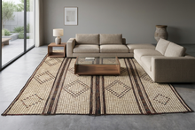 Tuareg Rug - Handwoven 7.3x8.3 ft | Geometric Artistry