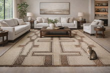 Tuareg Rug - Geometric Masterpiece 9.5x16.4 ft | Handwoven Luxury