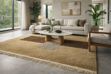 Handwoven Moroccan Rug – Minimalist Berber Design - Wool Rug