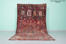 Vintage berber wool rug 6.6 x 9.5 feet - Handmade moroccan area rug - Morocco rug