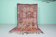 Vintage multicolor moroccan rug 5x10 ft - Handmade bohemian berber wool area rug -