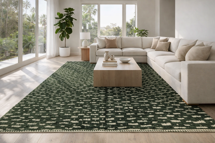 Handwoven Moroccan rug - custom rug - Wool rug
