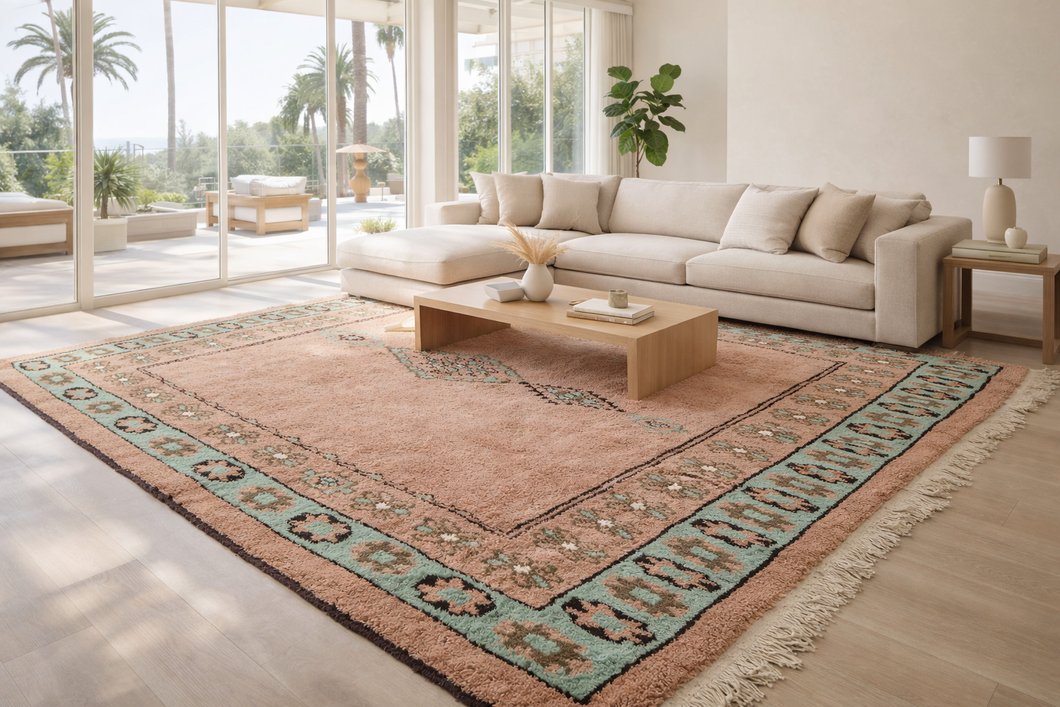 Moroccan All-Wool Rug - Berber Handmade Custom Carpet