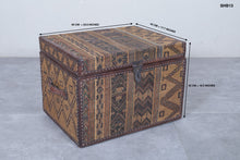 Vintage Moroccan chest  H 16.5 INCHES X W 23.6 INCHES X D 17.7 INCHES