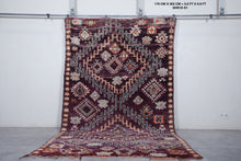 Moroccan rug handmade 5.8 X 9.9 Feet