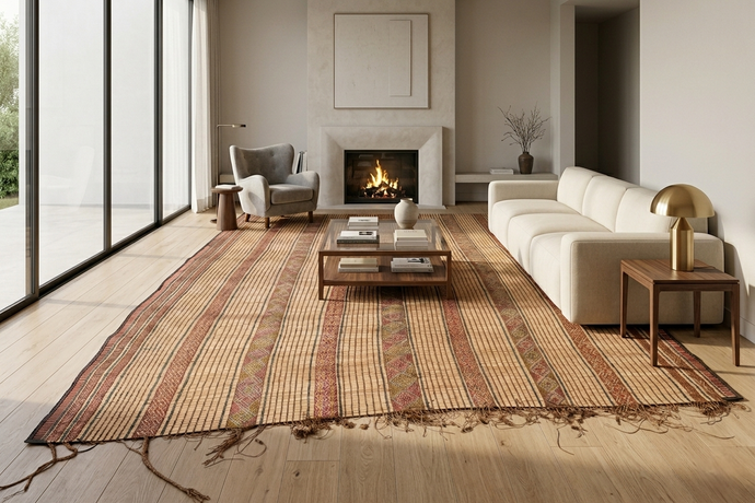 Tuareg Rug 6.4x9.2 ft Traditional Handwoven Mat
