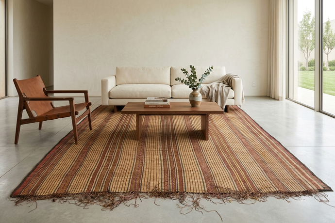Handwoven Tuareg Rug – 6.2 x 8.3 Feet Traditional Nomadic Design