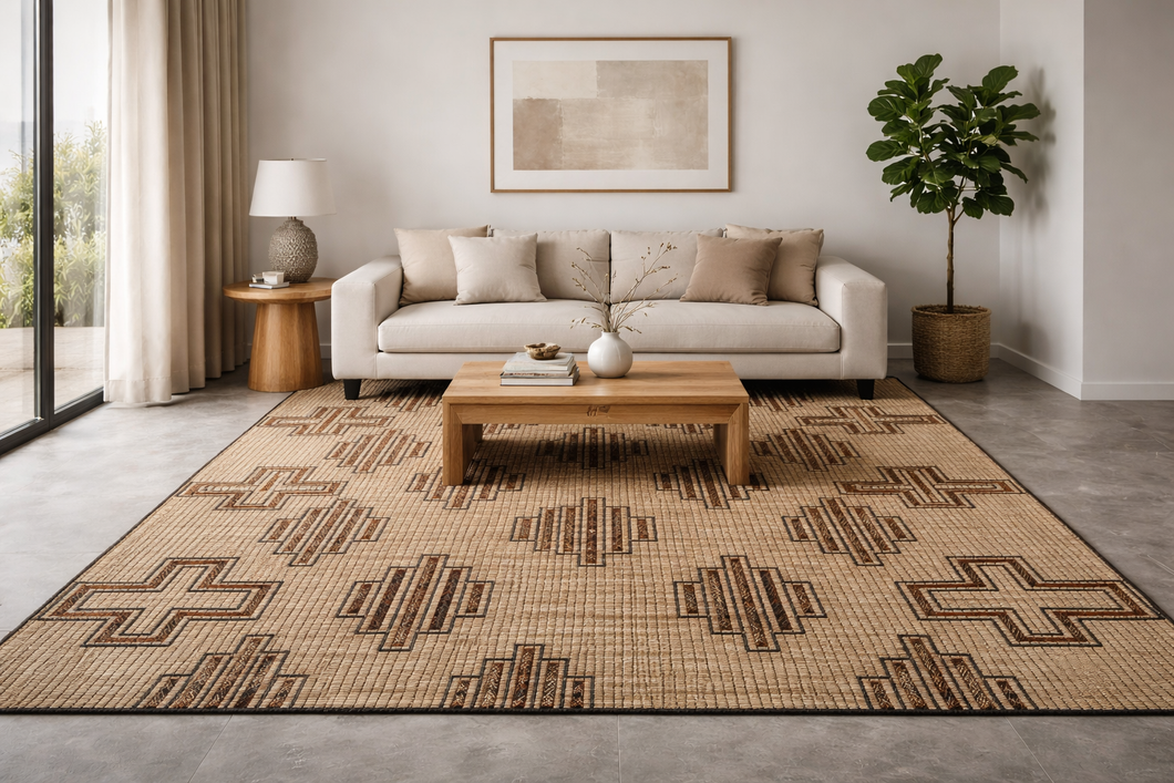 Large Tuareg Mat 9.7 x 16.8 ft – Handwoven Nomadic Tribal Floor Mat