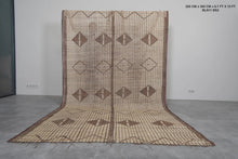 Vintage Tuareg Mat 6.7 x 10 ft Handmade Mauritanian Rug