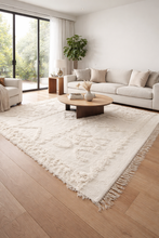 White berber Moroccan rug - Custom size