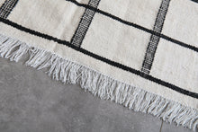 Berber rug flat woven - Handmade rug - Custom size rug