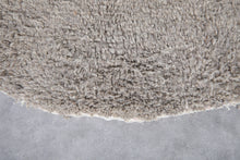 Moroccan Round rug - custom round rug - gray rug - wool round rug - beni ourain rug